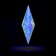 LED figure "Crystal" 18 × 60 × 18 cm, plastic, 220 V, glow of white