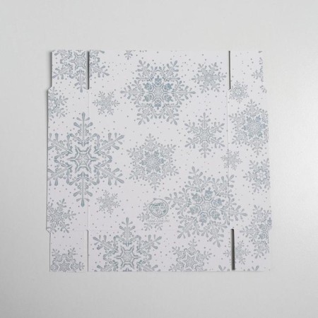 Box for confectionery "Let it Snow", 12 x 12 x 3 cm, New Year-5