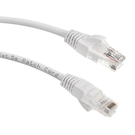 Lanmaster Lan-PC45/U5E-5.0-WH UTP RJ-45 Patch Cord.-1