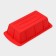 Baking uniform “Bread”, silicone, 25.5 × 13 × 5 cm, intra -size 20.5 × 11 cm, red color