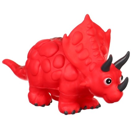 Rubber toy for the bath "Dinosaur: tricratops", 24 cm, with a squeal, crumb I