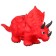 Rubber toy for the bath "Dinosaur: tricratops", 24 cm, with a squeal, crumb I