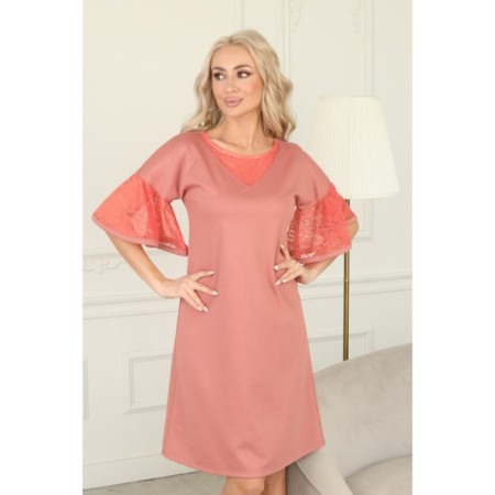Female dress, size 46, peach color-10