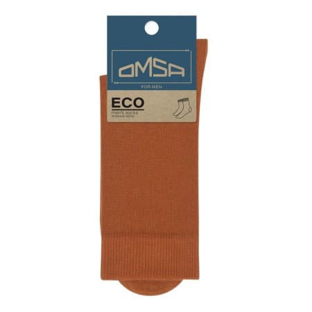 Male socks Omsa Eco, size 42-44, Terracotta color