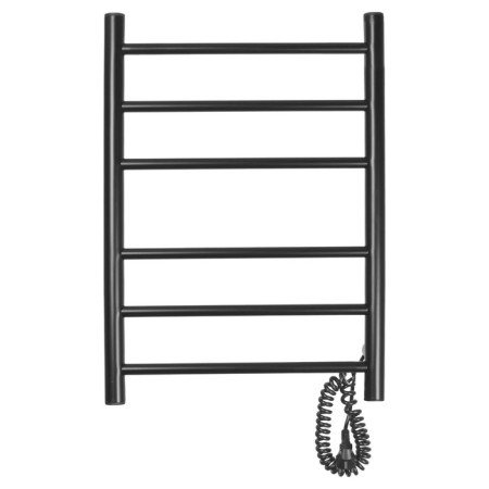 Electric towel Domoterm 109-6, 400x600 mm, right, black matte