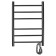Electric towel Domoterm 109-6, 400x600 mm, right, black matte