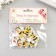 Decor for creativity wood, felt "Bee" set 6 pcs 4x3.8 cm