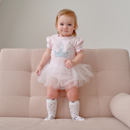 Body with a crumb skirt I "Princess", Pink color, height 86-92 cm-8