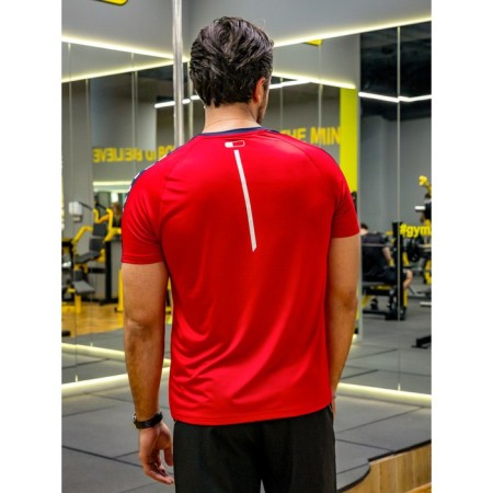 Sports T -shirt male ise, size 48, red color-2