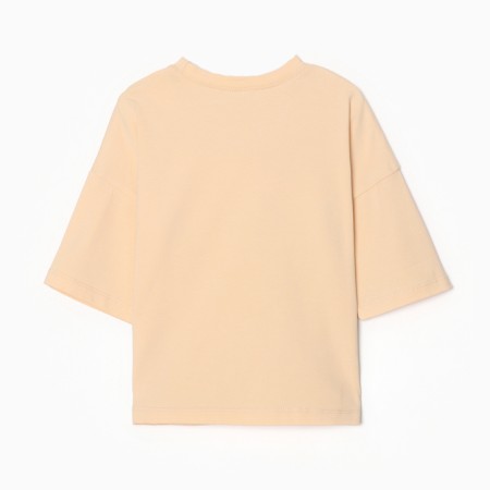 T-shirt Children's Minaku: Basic Line Kids color light-beige, height 140 cm-9