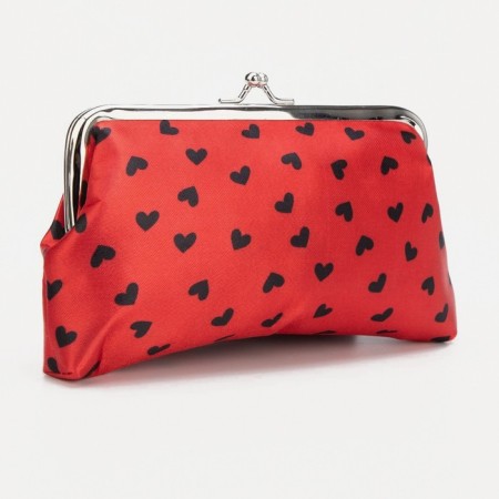 Cosmetic bag on the farmar, red/black color-1