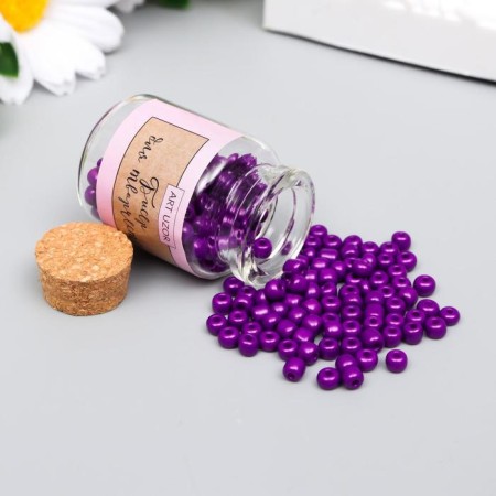 6/0 round beads in the bottle "deep purple" 20 g-1