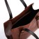 Bag Women's Tout with zipper, brown color
