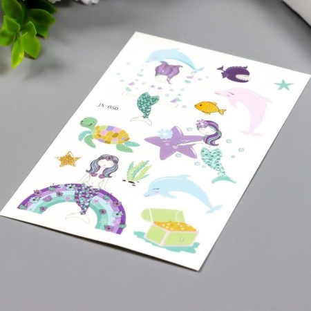 Tattoo on the body Color "Baby-rusads" mix 12x7.5 cm-1