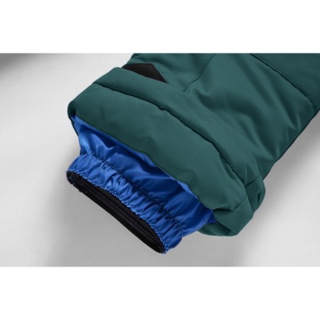 Ski pants for a girl, height 110 cm, dark green color-6