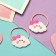 Hair gum "Baby" (set 2 pcs) cloud, 3 cm, pink