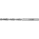 Bison drill, steel P6M5, cylindrical shank, 3.1 x 65 mm, class in