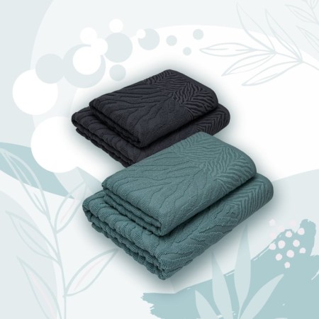 A set of towels "Jacquard", size 50x80 cm - 2 pcs, 70x130 cm - 2 pcs, mint color-2