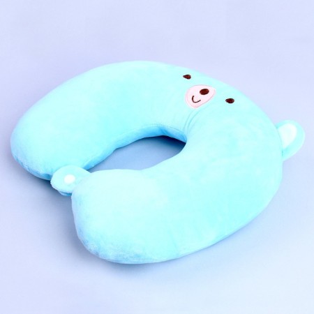 The headrest "Bear", with a mask for sleeping, the color of the blue-1