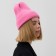 Women's hat minku with lapel, size 54-56, pink color