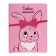 School diary for grades 1-11 "Bunny", solid cover, artificial leather, artificial leather applique, silkography, liesse, 48 sheets, 80g/m2