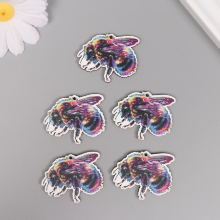 Decor for creativity tree "Color Bees" 3.3x3.9x0.3 cm-2
