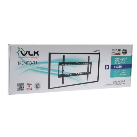 VLK Trento-31 bracket, for TV, fixed, 32-90 ", 26 mm from the wall, black-4