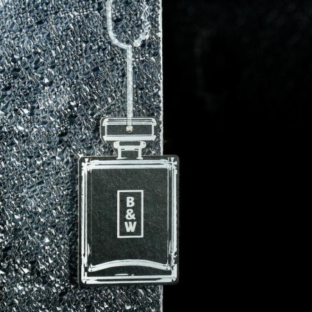 Flavor Sapfire cardboard suspension Black & White, perfume composition No. 1 SAT-4000-1