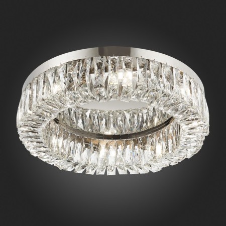 Ceiling Ceiling ST LUCE. SL1226.102.08. Rifrazio. 8x40 W, E14, 61.5x61.5x15 cm, Nickel color-7