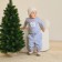 Set: jumper and pants crumb I "Merry XMAS", height 80-86 cm, color gray color