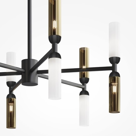 Suspension lamp Maytoni Mod177PL-12G, 12XG9, 28W, 65x65x66 cm, black color-2