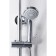 Bravat Opal shower column, with a shower mixer (upper shower of a square shape)