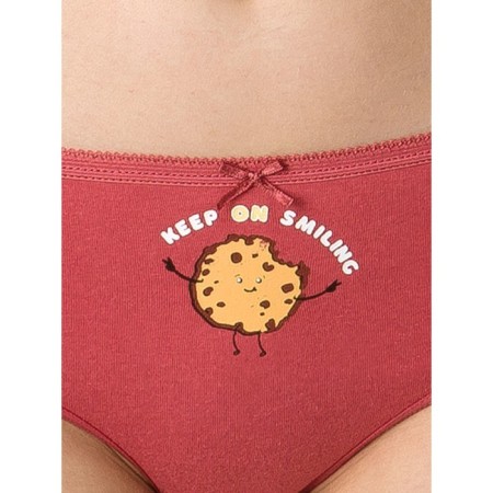 Panties for girls, height 98 cm, blue color, terracotta, beige, 3 pcs-2