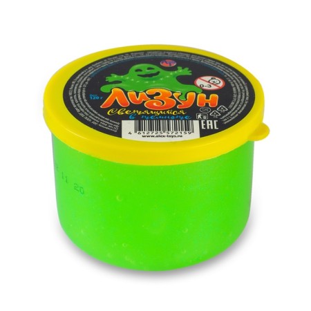 Lizun luminous in the dark, 120 g, color mix-3