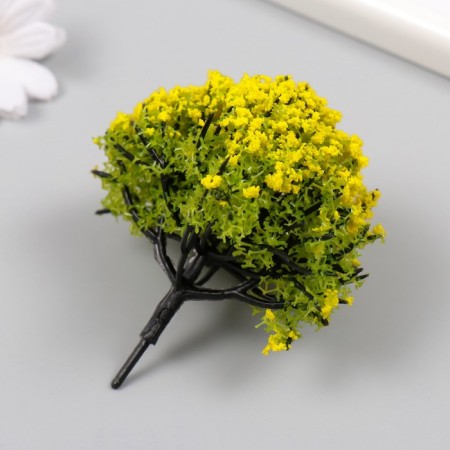 Artificial plant for creativity plastic "Yellow acacia" 9 cm-1
