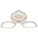 LED lamp 60W 4800m 3000K-6500K, size 51x51x8.5 cm