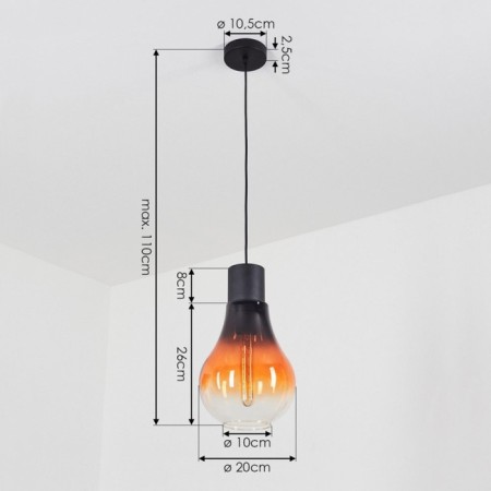 Chasely chandelier, 1x40W E27-5
