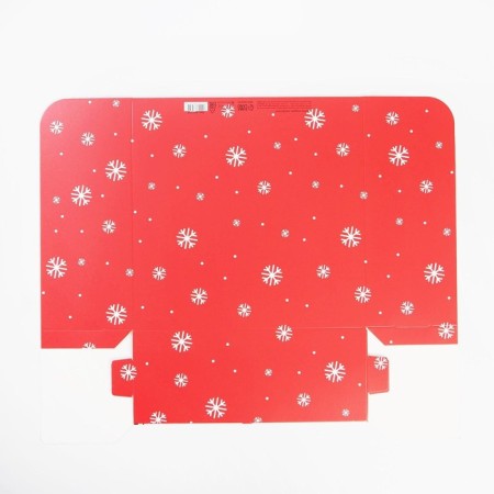 Folding box "Snowman", 25 x 25 x 10 cm, new year-7