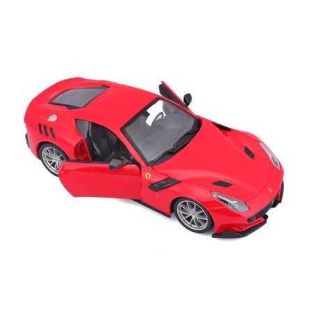 Racing machine BBURAGO Ferrari F12TDF, DIE-CAST, 1:24, Red color, opening doors-6