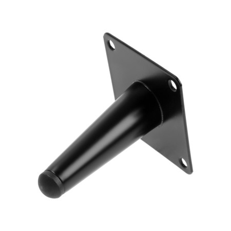 Furniture support Cappio OP07, h = 100mm, thick thickness 1.8, matte black color-2