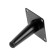 Furniture support Cappio OP07, h = 100mm, thick thickness 1.8, matte black color