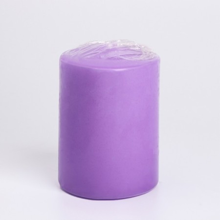 Candle - Aromatic "Mountain Lavender" cylinder, 5.6x8 cm-2