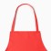 The apron is saved and the color is red, 65*75 cm, 100% p/e
