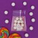 BOPP package with sticky tape, "Sakura", 7*7+3cm