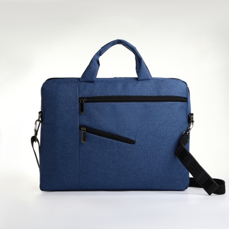 Laptop bag, "Alex", blue color-3