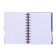 College A6 College, 120 sheets in the Blue cage, a relief plastic cover with cutting, 3 colored plastic separator, OFSET block