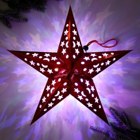 Interior star with a garland "Combat Fight", 45 × 45 cm-1