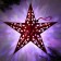 Interior star with a garland "Combat Fight", 45 × 45 cm