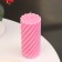 Candle-cylinder "Spiral", 5x10 cm, raspberry, 6 hours