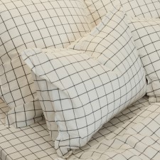 Pillowcase SL Home Cotton 50*70+2 cm, cell/gray, 100% greedy cotton